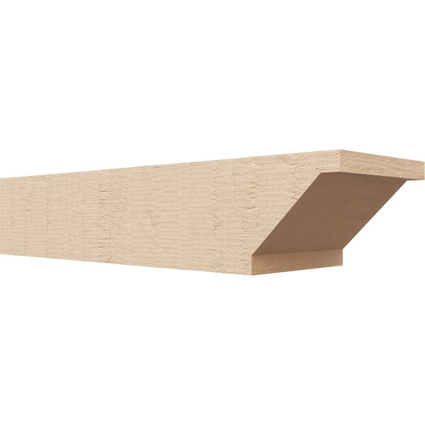 Ekena Millwork 6in. W x 4in. H x 20in. L Burlington Woodgrain TimberThane Rafter Tail, Primed Tan RFTUR06X04X20BURRCPR - main